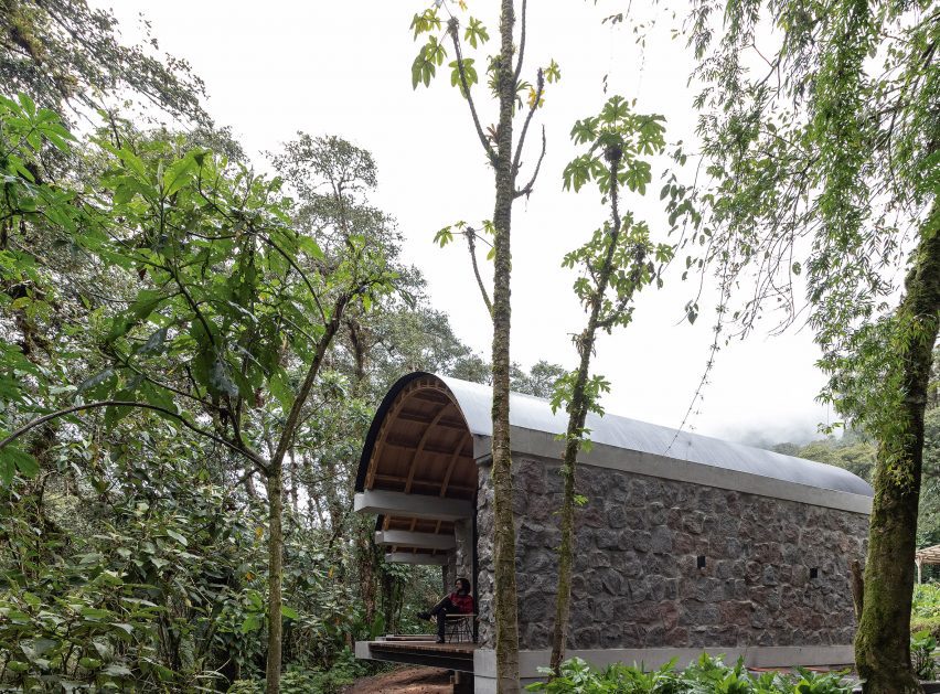 Stone structure with barrel roof