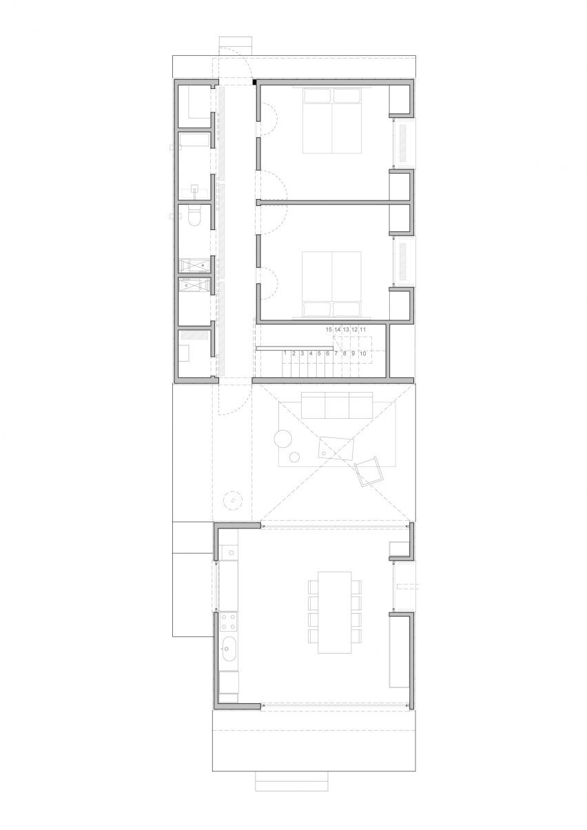 Lower floor plan