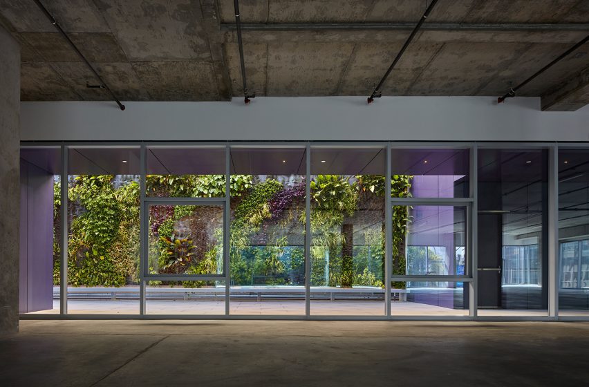 Purple LA office building