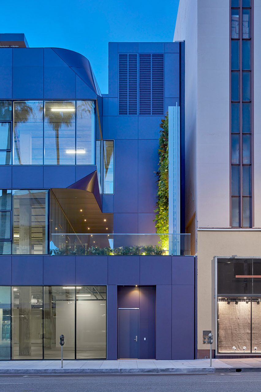 Purple LA office building