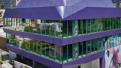 Purple LA office building