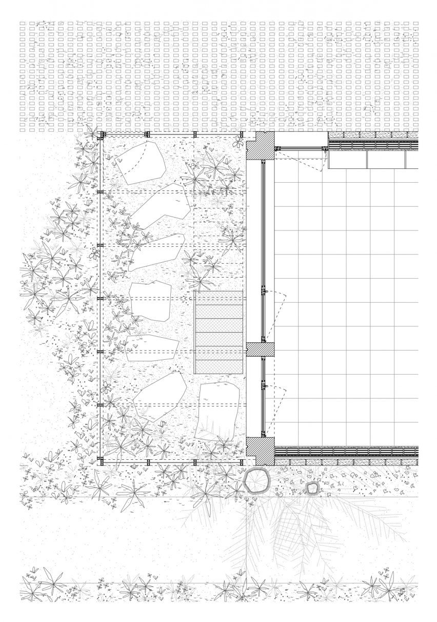 Plan of Casa Wiz by BHY Arquitectos