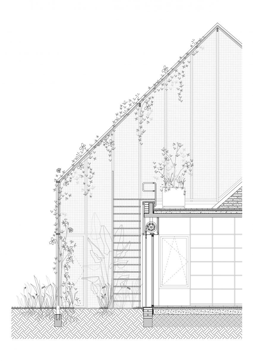 Plan of Casa Wiz by BHY Arquitectos