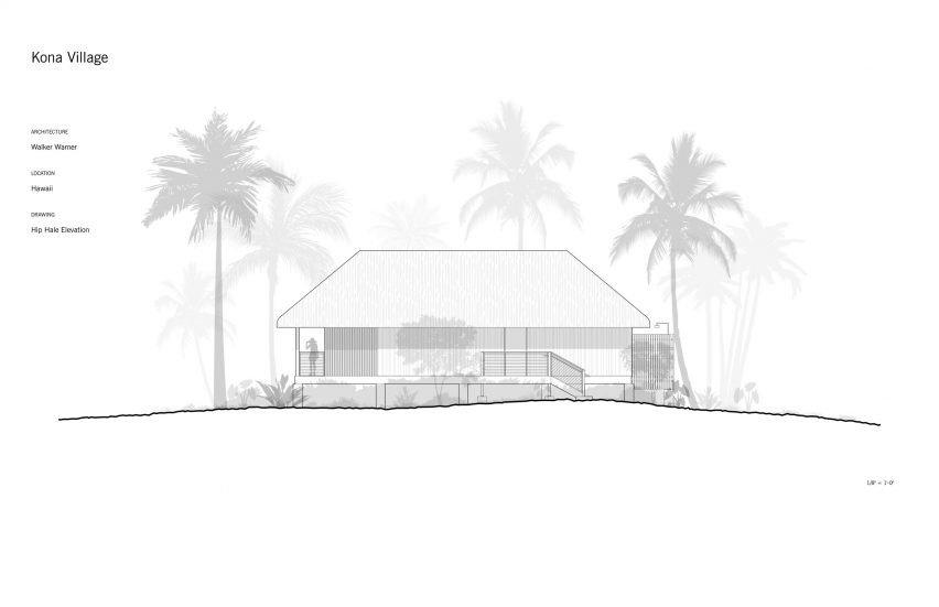 Plan of Kona Village by Walker Warner Architects
