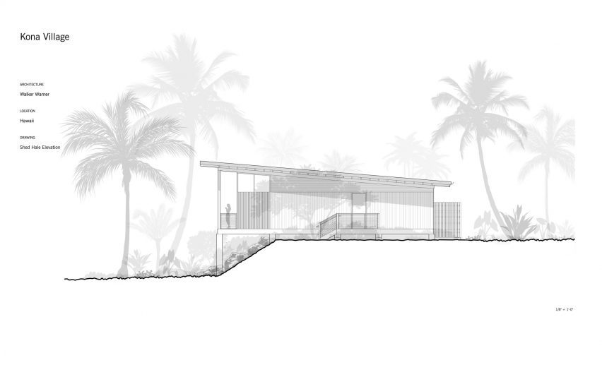 Plan of Kona Village by Walker Warner Architects