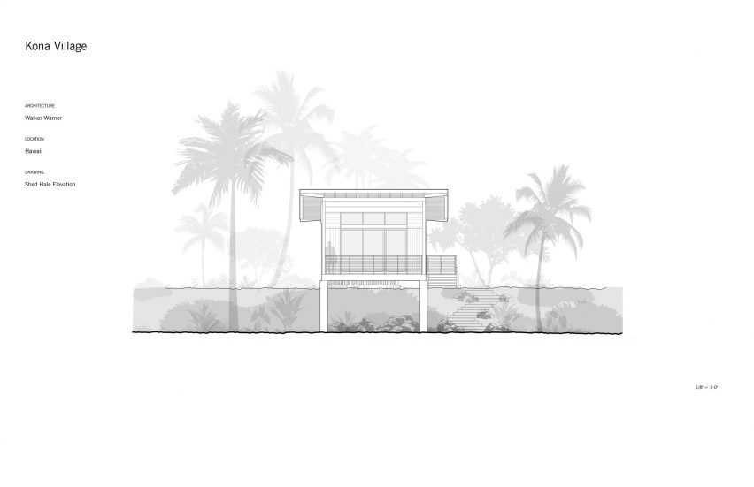 Plan of Kona Village by Walker Warner Architects