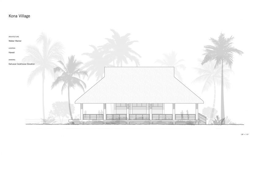 Plan of Kona Village by Walker Warner Architects