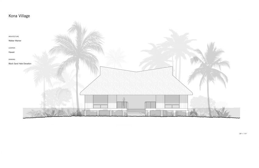 Plan of Kona Village by Walker Warner Architects