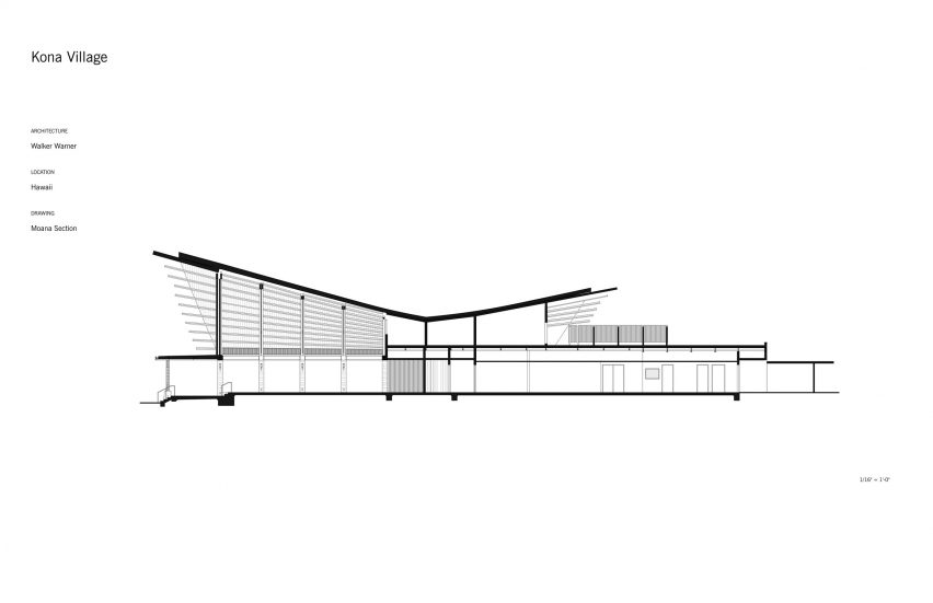 Plan of Kona Village by Walker Warner Architects