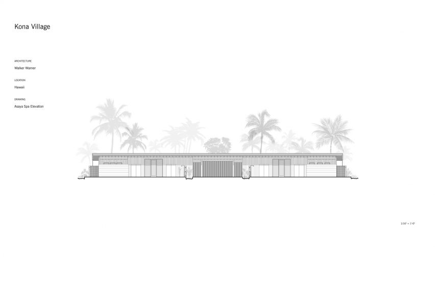 Plan of Kona Village by Walker Warner Architects
