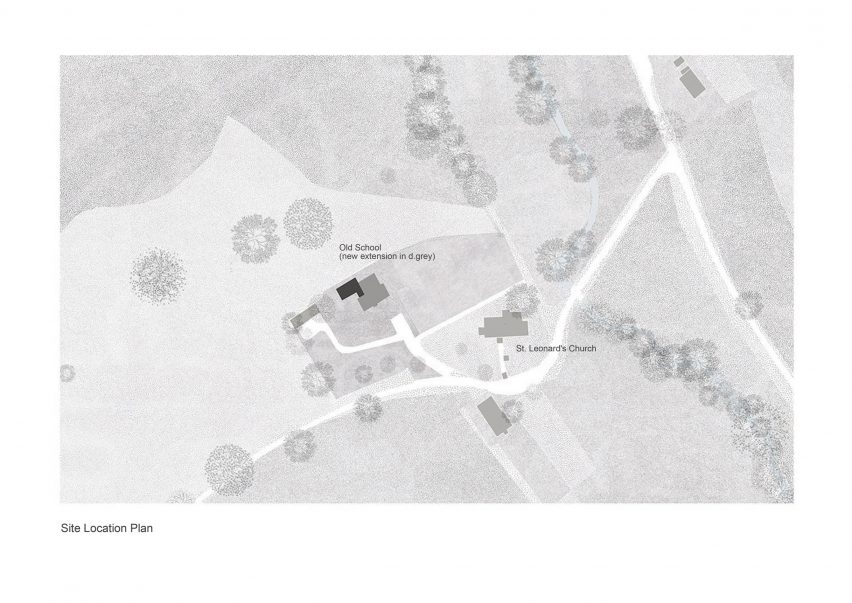 Plan of Old School House by Bindloss Dawes