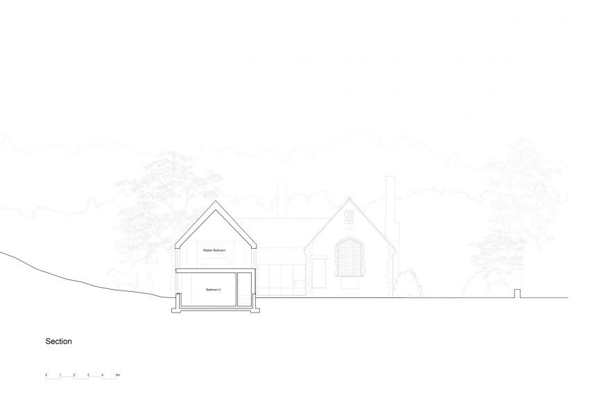 Section of Old School House by Bindloss Dawes