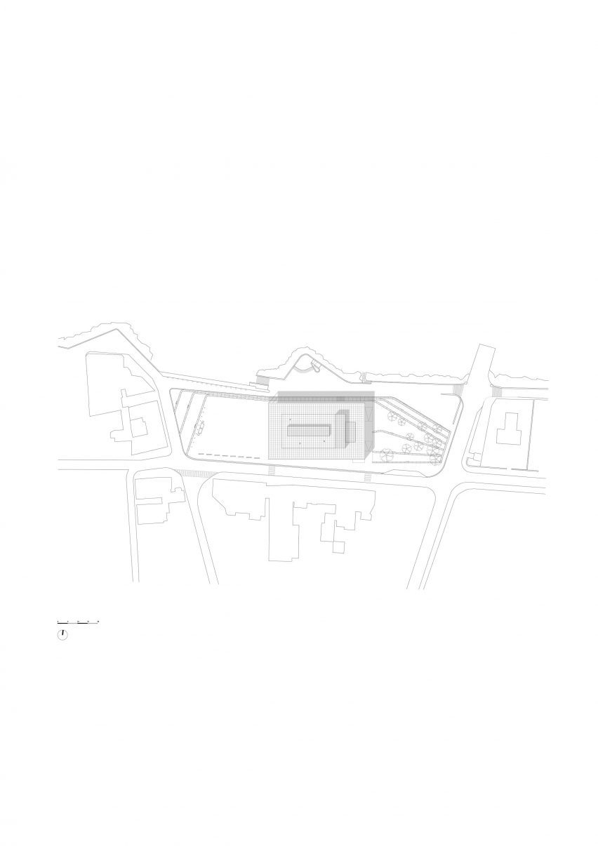 Site plan of D-Day Museum by Atelier Projectiles