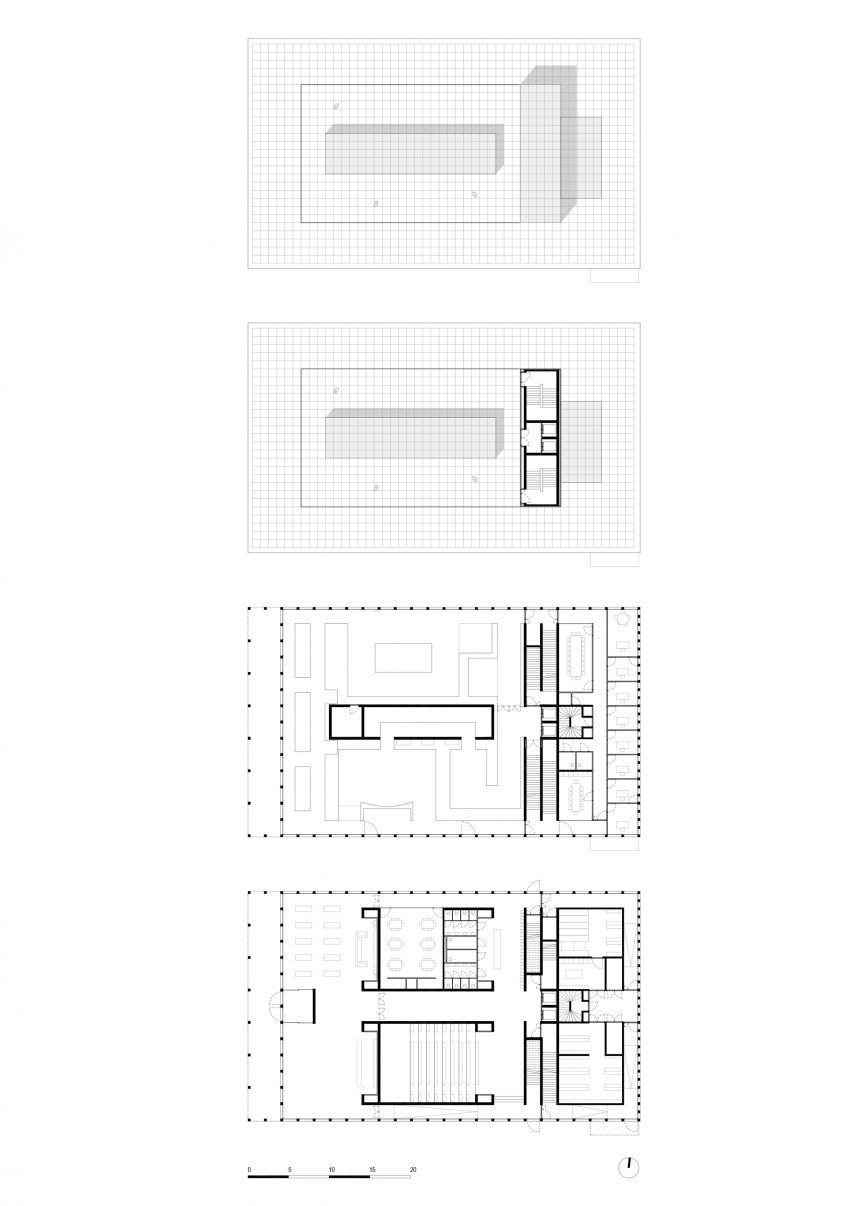 Plans of D-Day Museum by Atelier Projectiles
