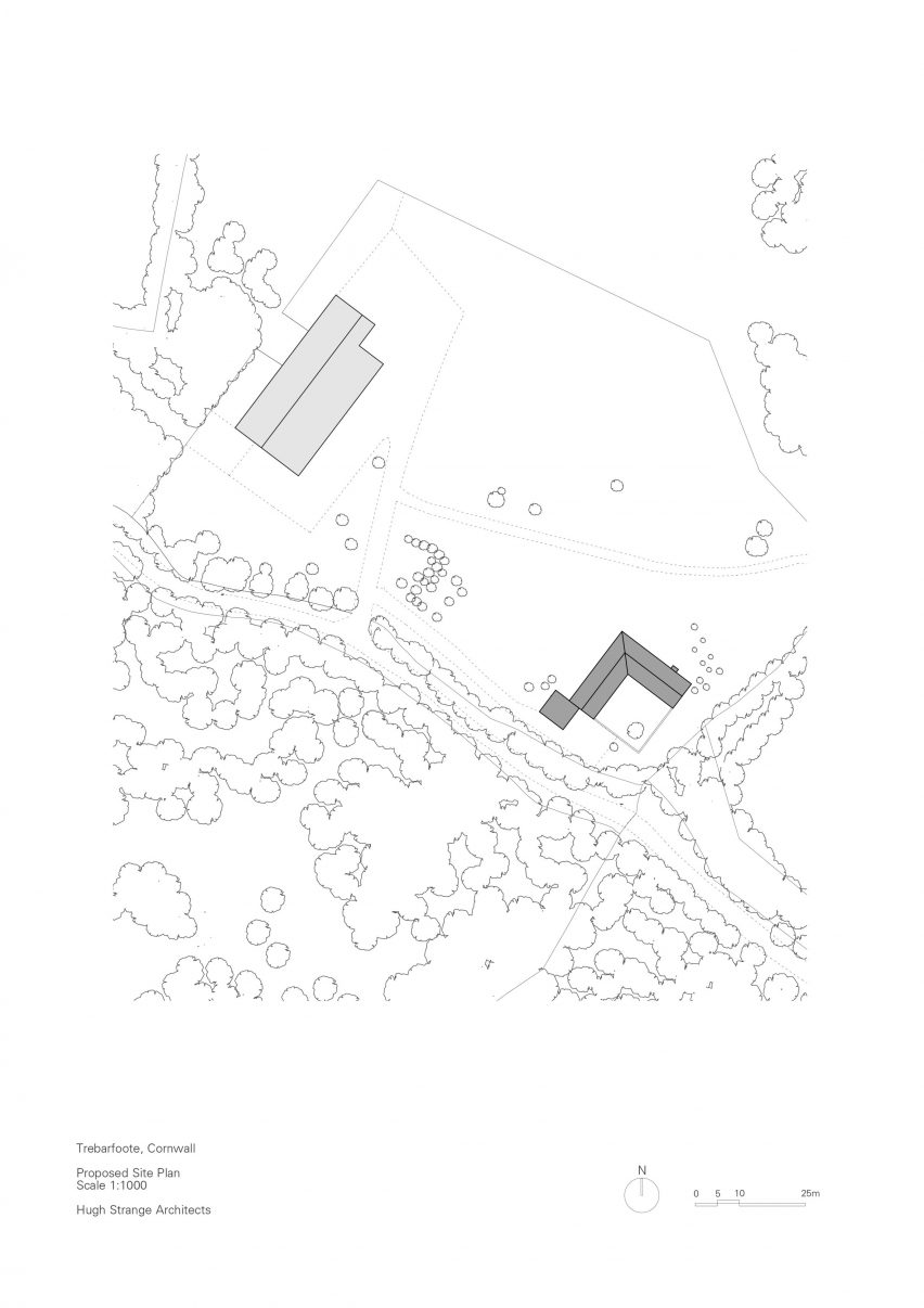 Plan of Farmworker's House by Hugh Strange Architects