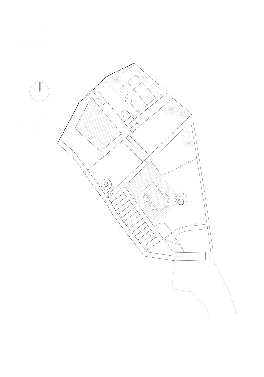 Plan of Summer House in Mesaria by Kapsimalis Architects