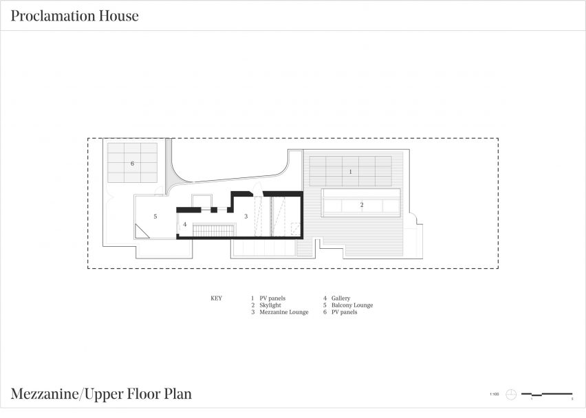 First floor plan of Proclamation House by State of Kin