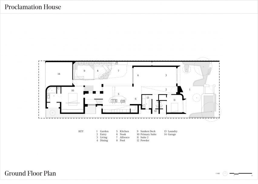 Ground floor plan of Proclamation House by State of Kin
