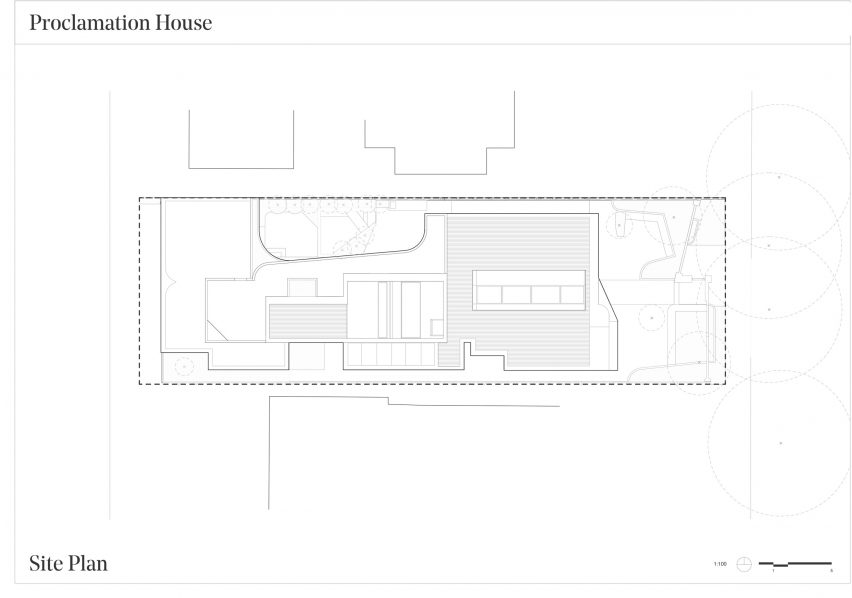 Site plan of Proclamation House by State of Kin