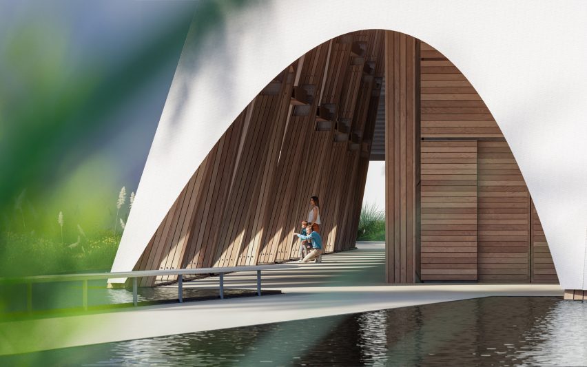 Qatar Pavilion by Kengo Kuma & Associates