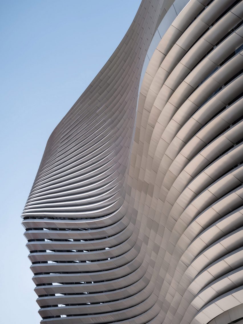 Exterior of Santiago Bernabéu stadium by GMP Architekten