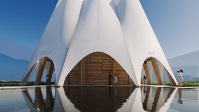 Qatar Pavilion by Kengo Kuma & Associates