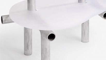 Cylinder table by Jeonghwa Seo