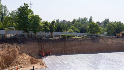 Construction of underground school in Zaporizhzhia