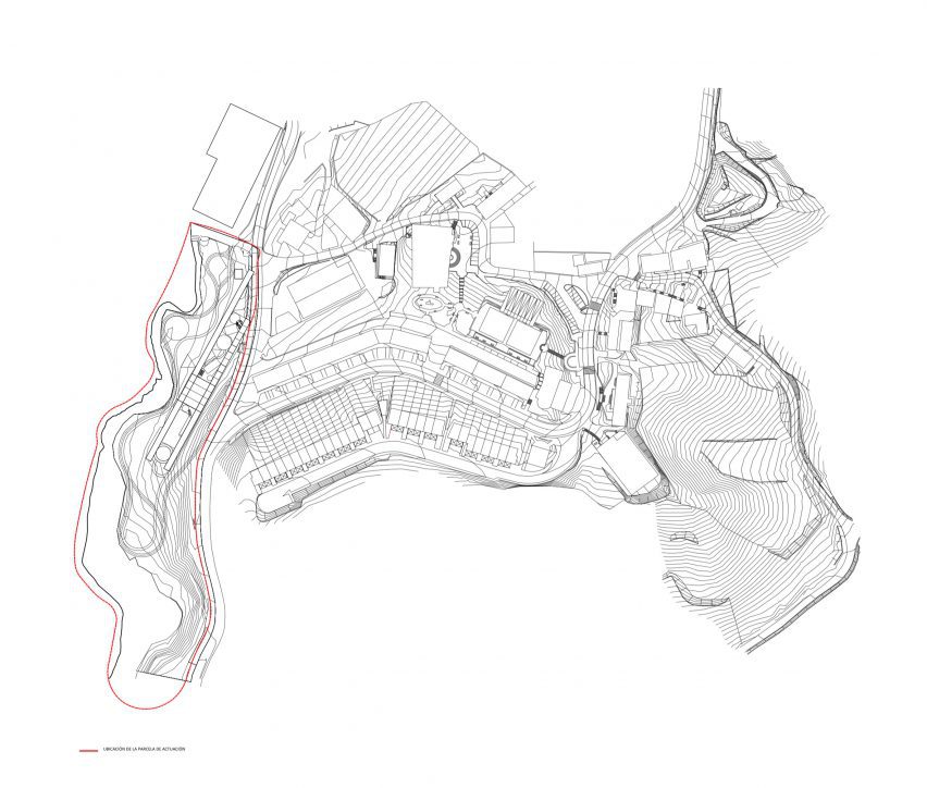 Site plan of Zubitegi Park in Spain by Bear Architects
