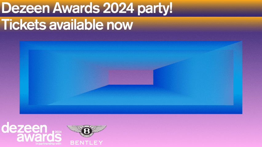 Dezeen Awards 2024 party tickets on sale now!
