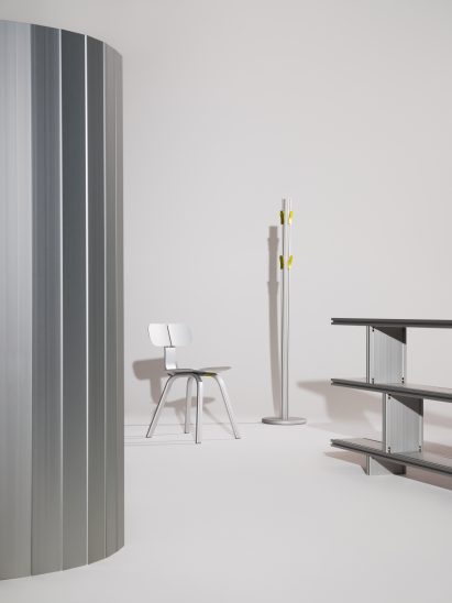 A series of design objects by four designers featured in the show
