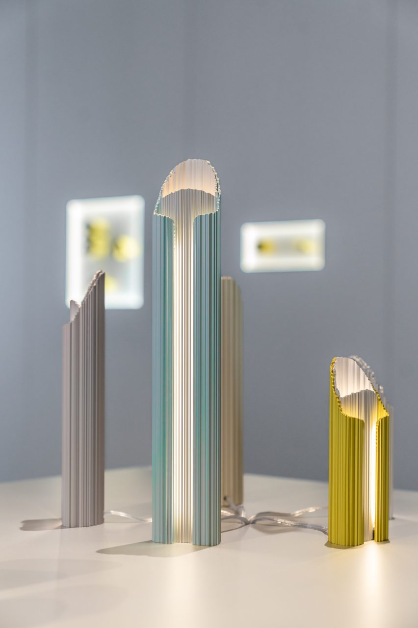 Aluminium lamps by Inga Sempe