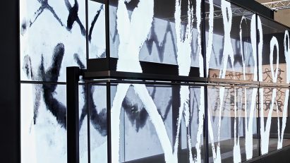 LG OLED exhibits digital works by artist Suh Do Ho at Frieze Seoul