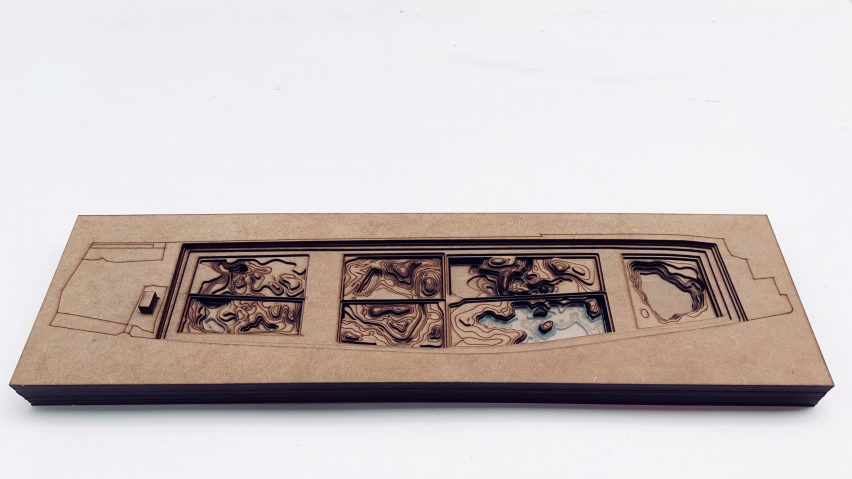 Student work – an architectural landscape model