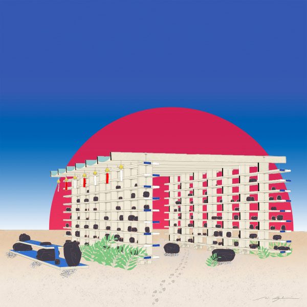 Graphic of a pavilion