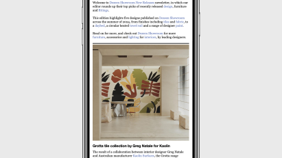 Dezeen Showroom new releases phone image