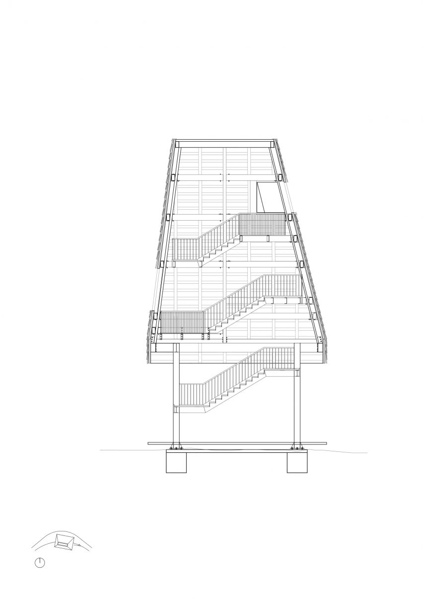 Section of Bird Tower lookout