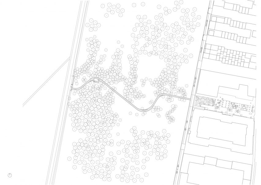 Site plan of Bird Tower