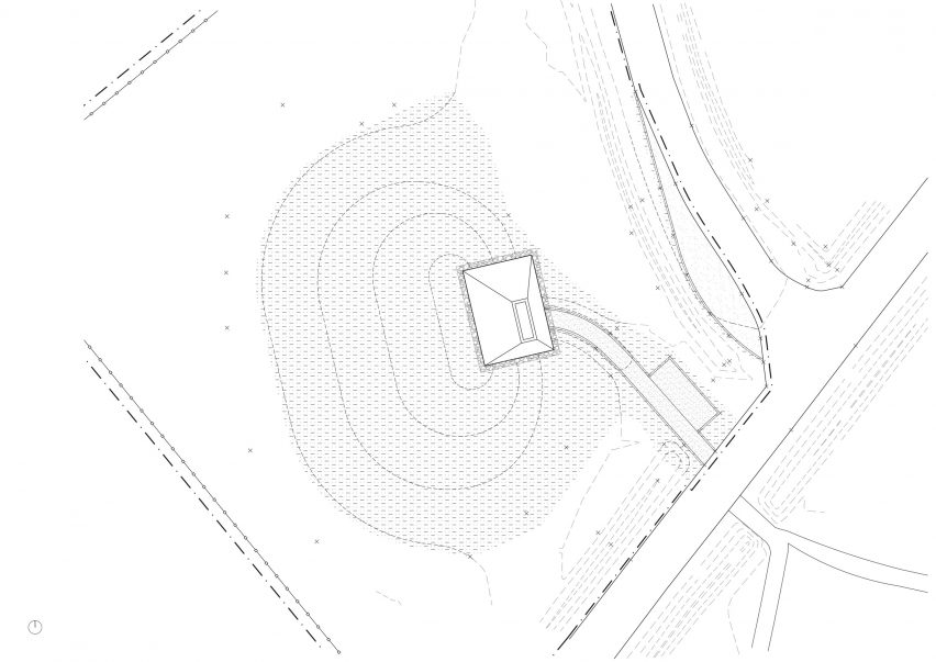 Site plan of Horisont Pavilion