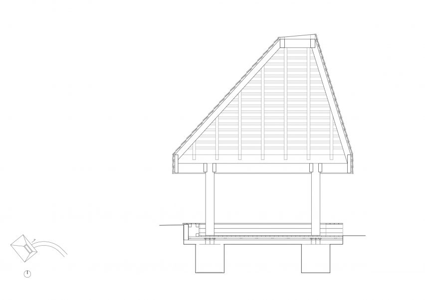 Section of Horisont Pavilion