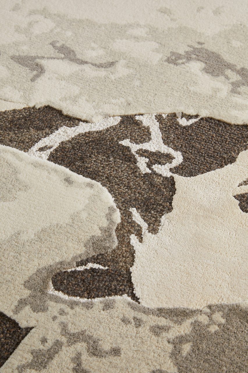 Biophilic rug by Tai Ping at London Design Festival