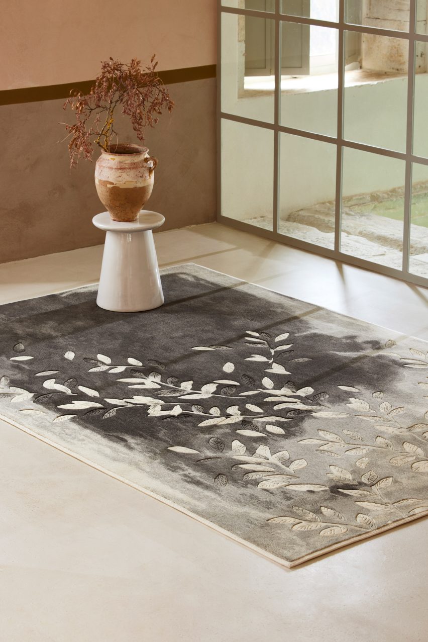Biophilic rug by Tai Ping at London Design Festival