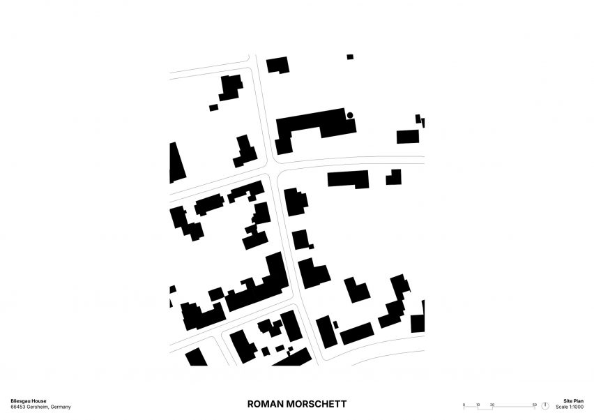 Site plan of Bliesgau House by Roman Morschett