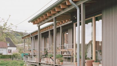 Larch-clad German house