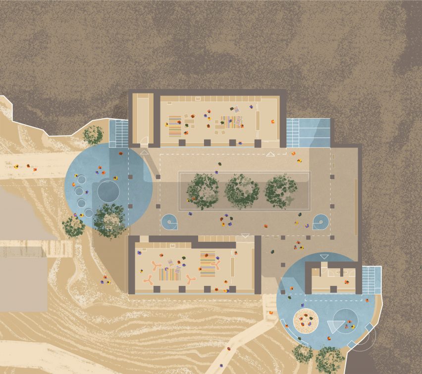 Plan of Spring Dales Public School by Chybik + Kristof