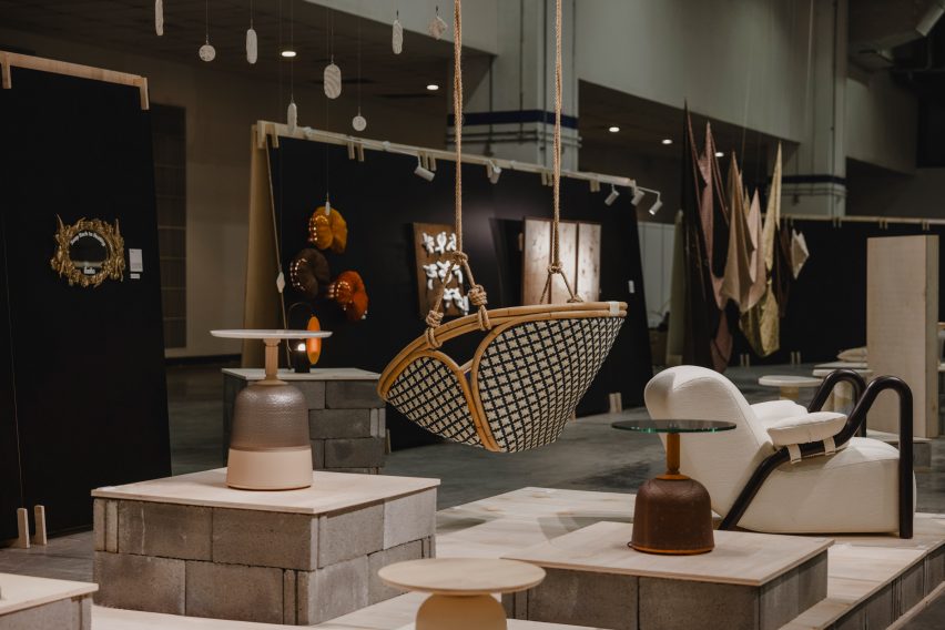 Rattan chair at Emerge
