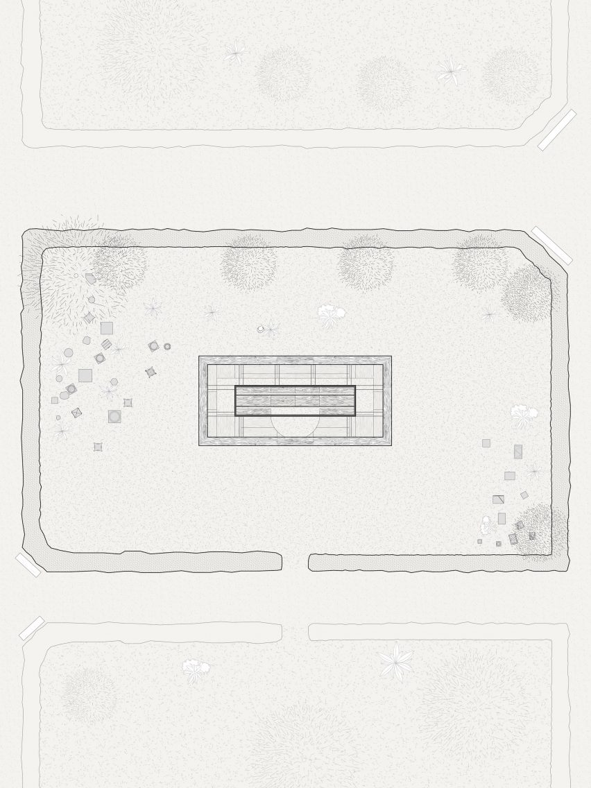 Site plan of Forum des Vestiges by Pratique and Fanum