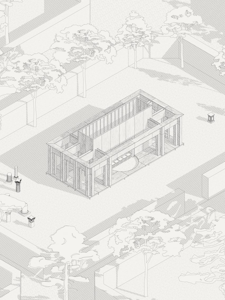 Isometric of Forum des Vestiges by Pratique and Fanum
