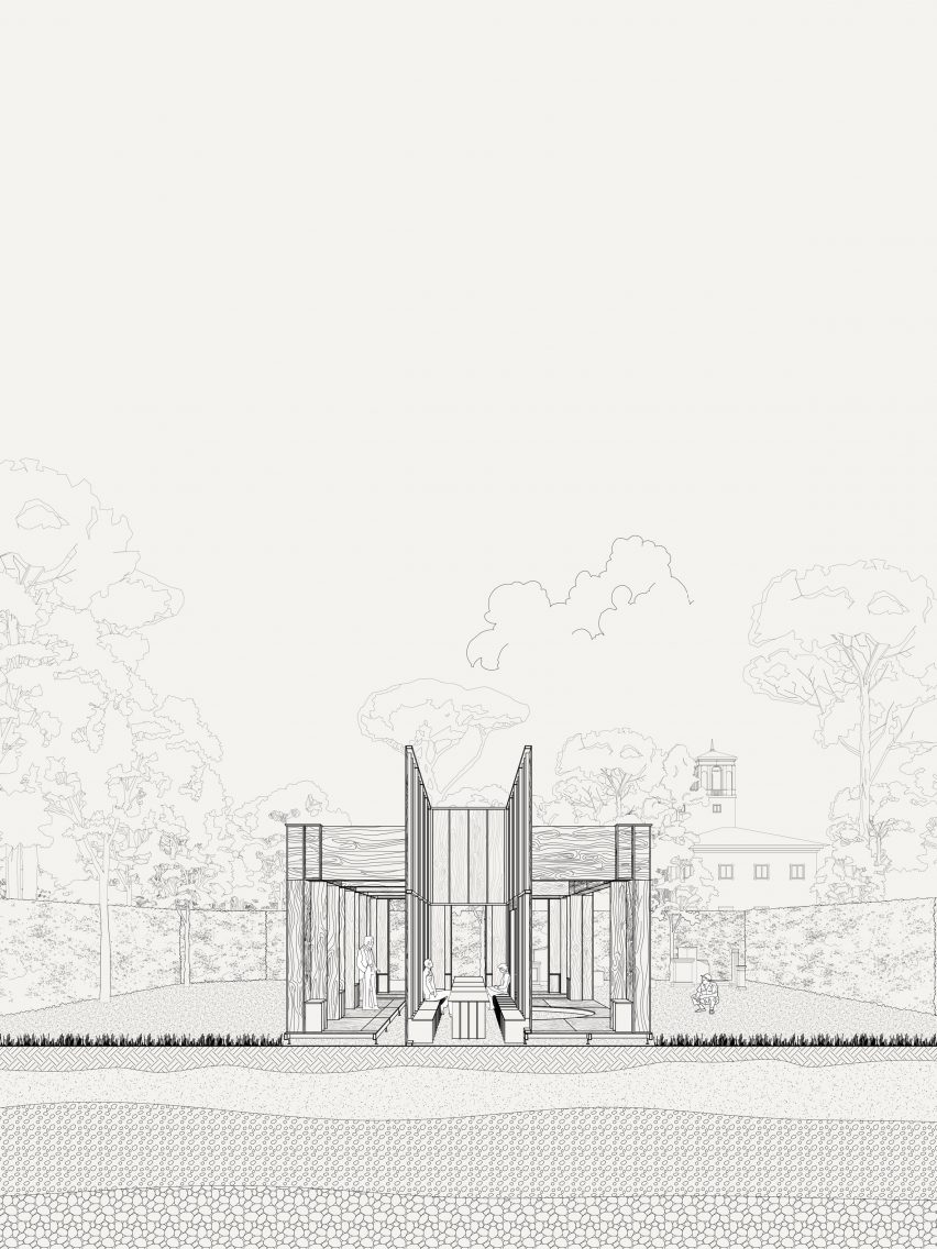 Section of Forum des Vestiges by Pratique and Fanum