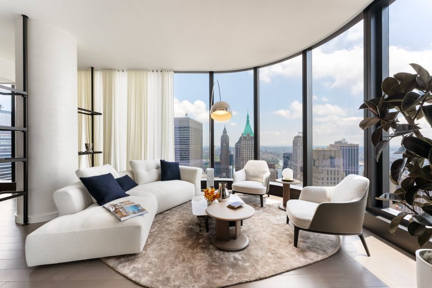 Interior of skyscraper